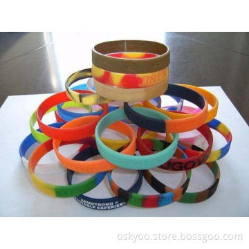 Silicone Bracelets Sport Wrist Bands Custom Your Logo Bracelet for Promotion Gifts (P5100)